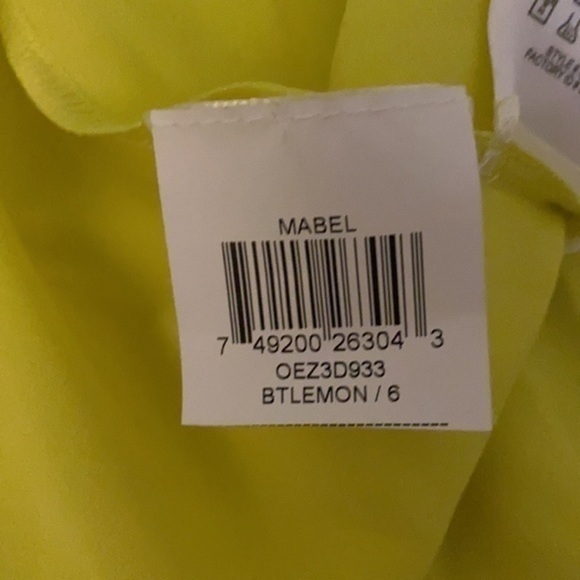 NWT size 6Neon yellow mabel stylish skirt BCBGMaxAzria Gorgeous long style - Picture 8 of 12
